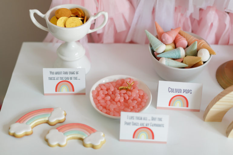Happiness is a magical rainbow party