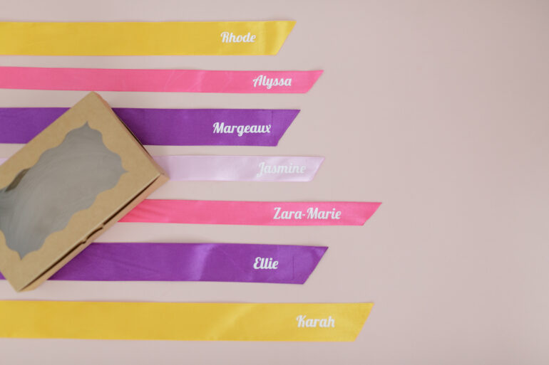 How to personalise Satin Ribbon with HTV and the Cricut EasyPress Mini